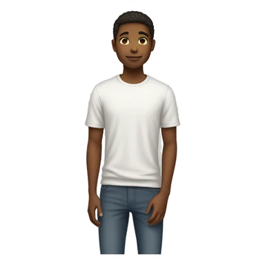 Full length white teenager sticker