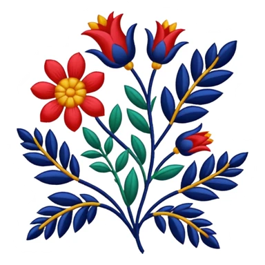 Obukhiv embroidered pattern  sticker