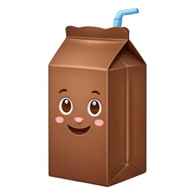 chocolate milk carton  sticker