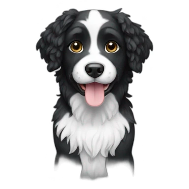 Black and white Water dog sticker