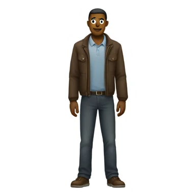 Guy standing with harms crossed sticker