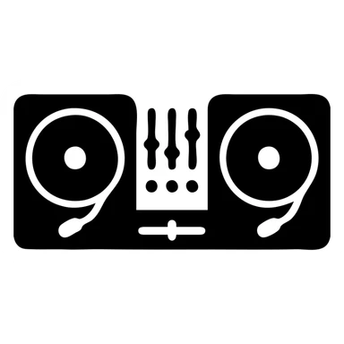 DJ setup sticker