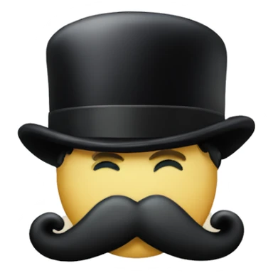 Charlie Chaplin mustache sticker