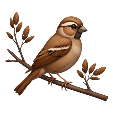 Sparrow sticker