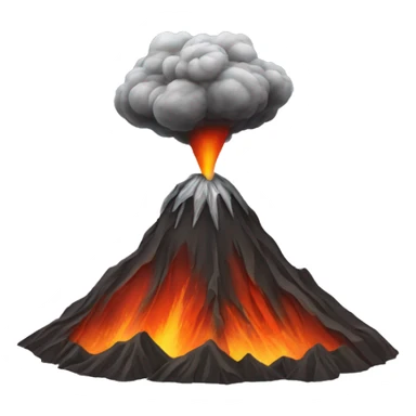 volcano agung sticker