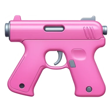 Pink gun sticker