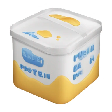 Protein powder box sticker
