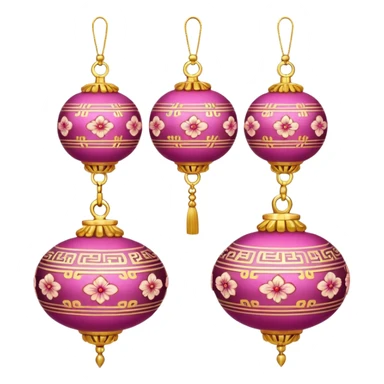 pink Korean Ornaments sticker