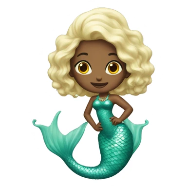 Mermaid queen sticker