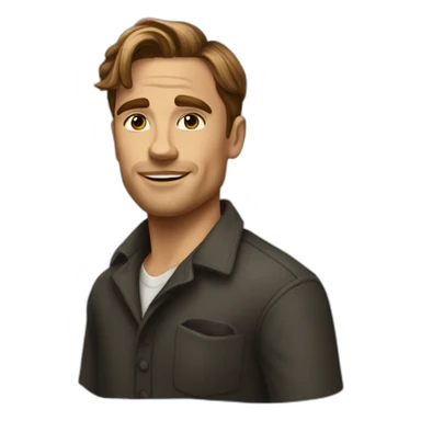 jack dawson as an artist sticker