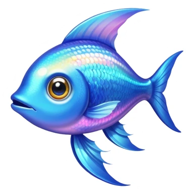 Adorable tetra fish with large sparkling eyes and long flowing fins. sticker