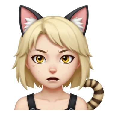 neko-girl angry
 sticker