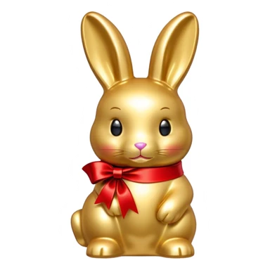 Lindt goldbunny with red ribbon sticker