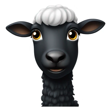 Schlecht gelauntes schwarzes Schaf  sticker