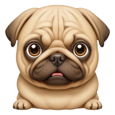 pug dog sticker