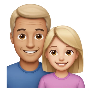 Father and daughter  sticker