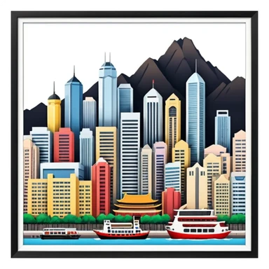 Hong Kong mix wiht Berlin of the East sticker