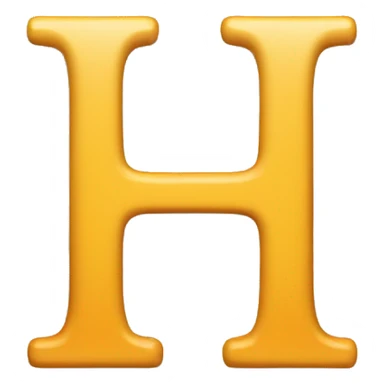 Letter h sticker