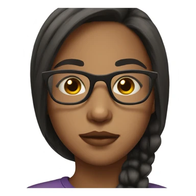 girl in glasses selfie not smiling  sticker
