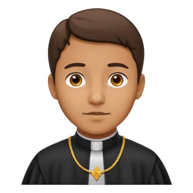 The priest who presides over the wedding sticker