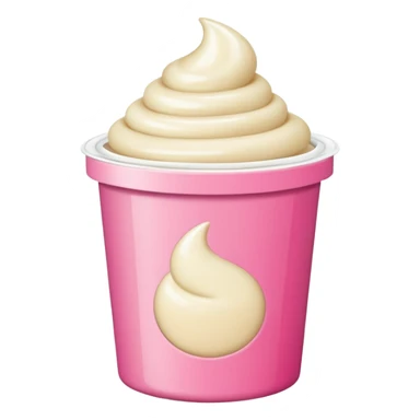 pink cream packaging sticker