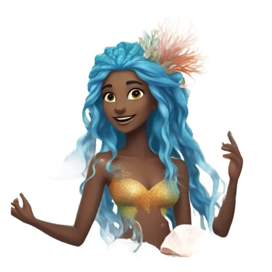 Me and Aviv as mermaids ￼ sticker