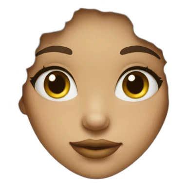 light skin girl with afro hair and nose pierced sticker