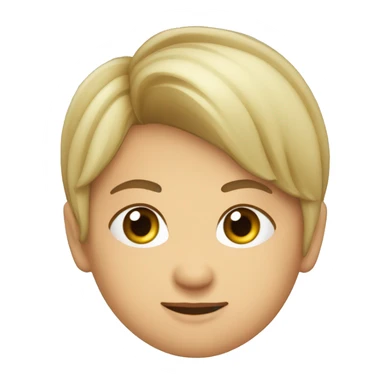 dziewczyna z bardzo jasnymi ale nie szarymi wlosami  sticker