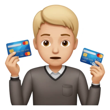 person sweating paying bank fees 💳 sticker