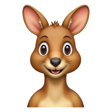 Cinematic Realistic Comical Kangaroo Portrait Emoji, Head tilted dramatically with an exaggeratedly amused expression, featuring a striking, richly textured tawny coat with bold natural markings and wide, expressive eyes full of playful disbelief, rendered with lifelike precision and dynamic natural light, high shine, dramatic yet playful, styled with an air of cheeky outback mischief, soft glowing outline, capturing the essence of a spirited and over‐the‐top kangaroo that looks ready to bound its way into viral fame! sticker