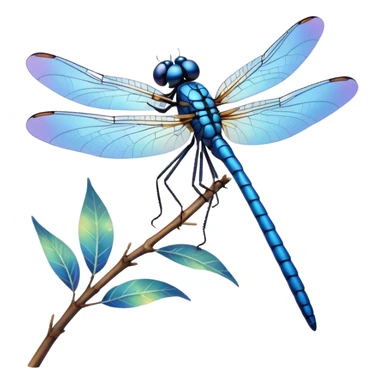 blue dragonfly sticker