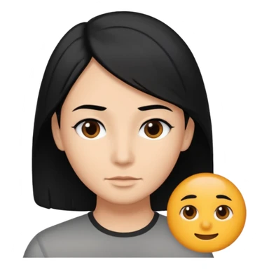 50 yr old mostly black hair with some grey, side swept part,  sticker