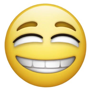Lächelnder smiley der ein Auge halb zu hat sticker