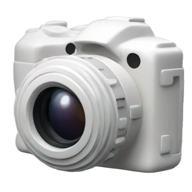  a 3D mimetic digital camera is facing the lens at a 0-degree angle sticker