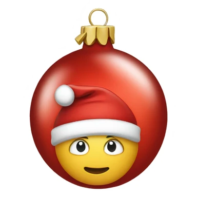 Red Christmas ornaments  sticker