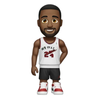 Man with Air jordan 4 sticker