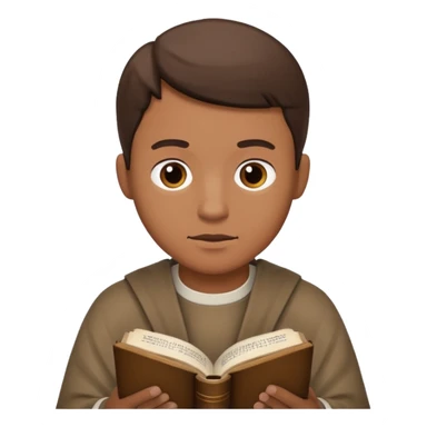 Guy who reads Bible sticker