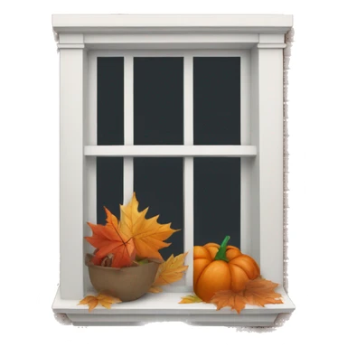 fall window sill sticker