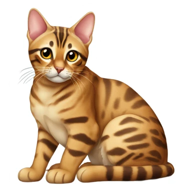 bengal cat sitting  sticker