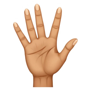 a finger holding up 3 fingers sticker