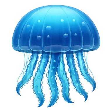 Jellyfish all sky blue  sticker