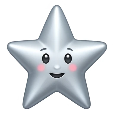 A SILVER STAR SPARKLE sticker