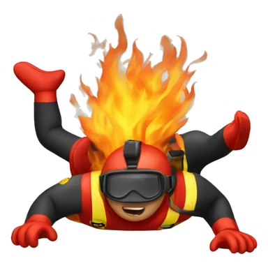 firemann with diving sticker