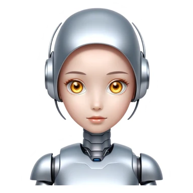 A cute ai girl Roboter  sticker