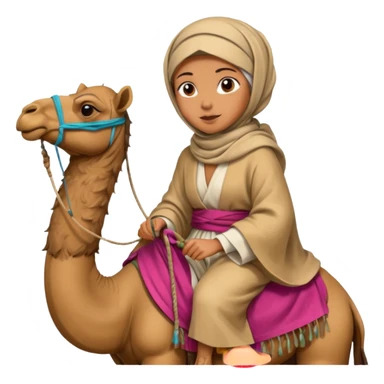 Desert Nomad Traveler with camel sticker