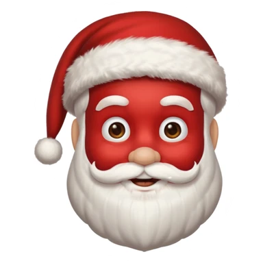 Papai noel rosto  sticker