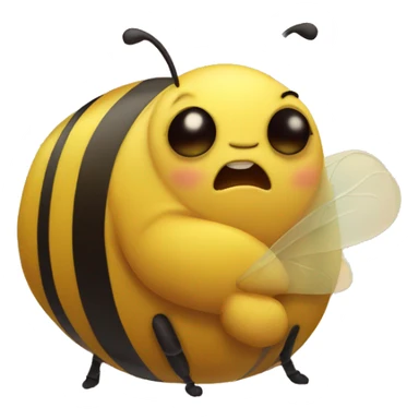 Fat Bee who is sleepy sticker