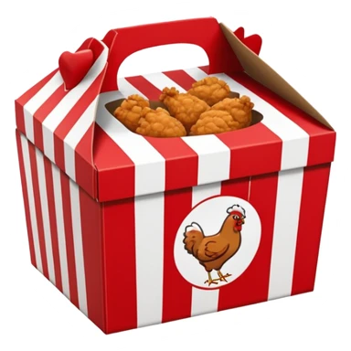 fried chicken box sticker