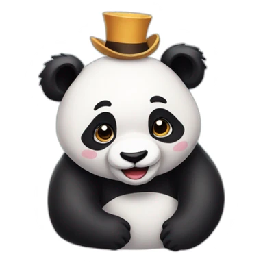 Panda in wonderlands sticker