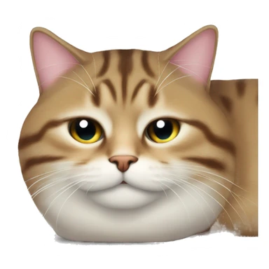 Cara de gato durmiendo con ZZZZ sticker